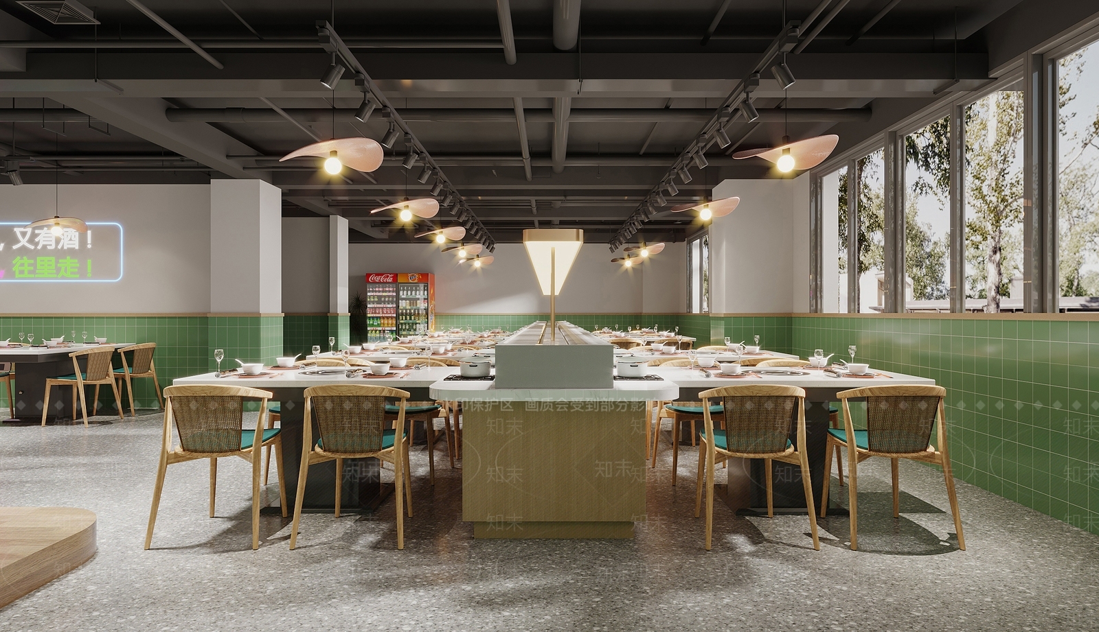 现代烧烤店3D模型下载【ID:1145978141】