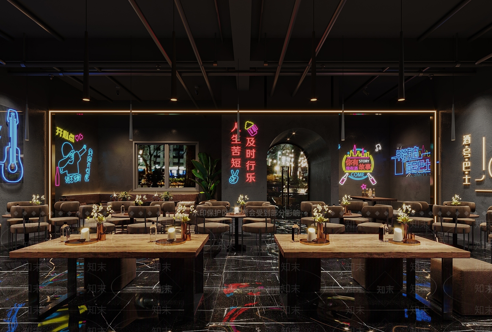 现代酒吧3D模型下载【ID:1145986133】