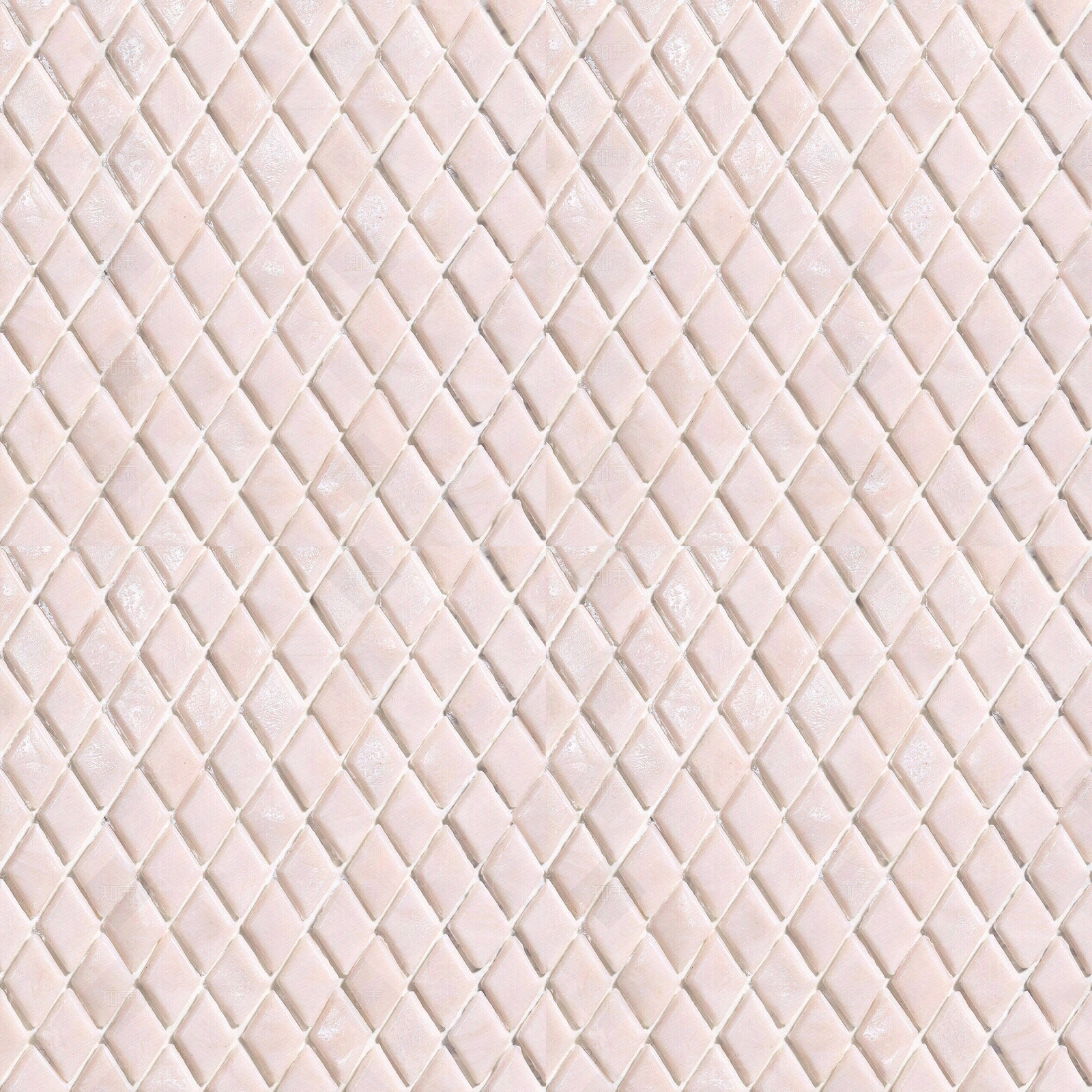 藕粉色菱形玻璃马赛克贴图下载【ID:1145985884】