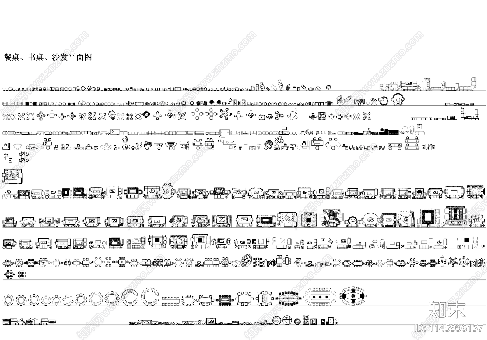 室内综合工装图库CAD施工图下载【ID:1145996157】