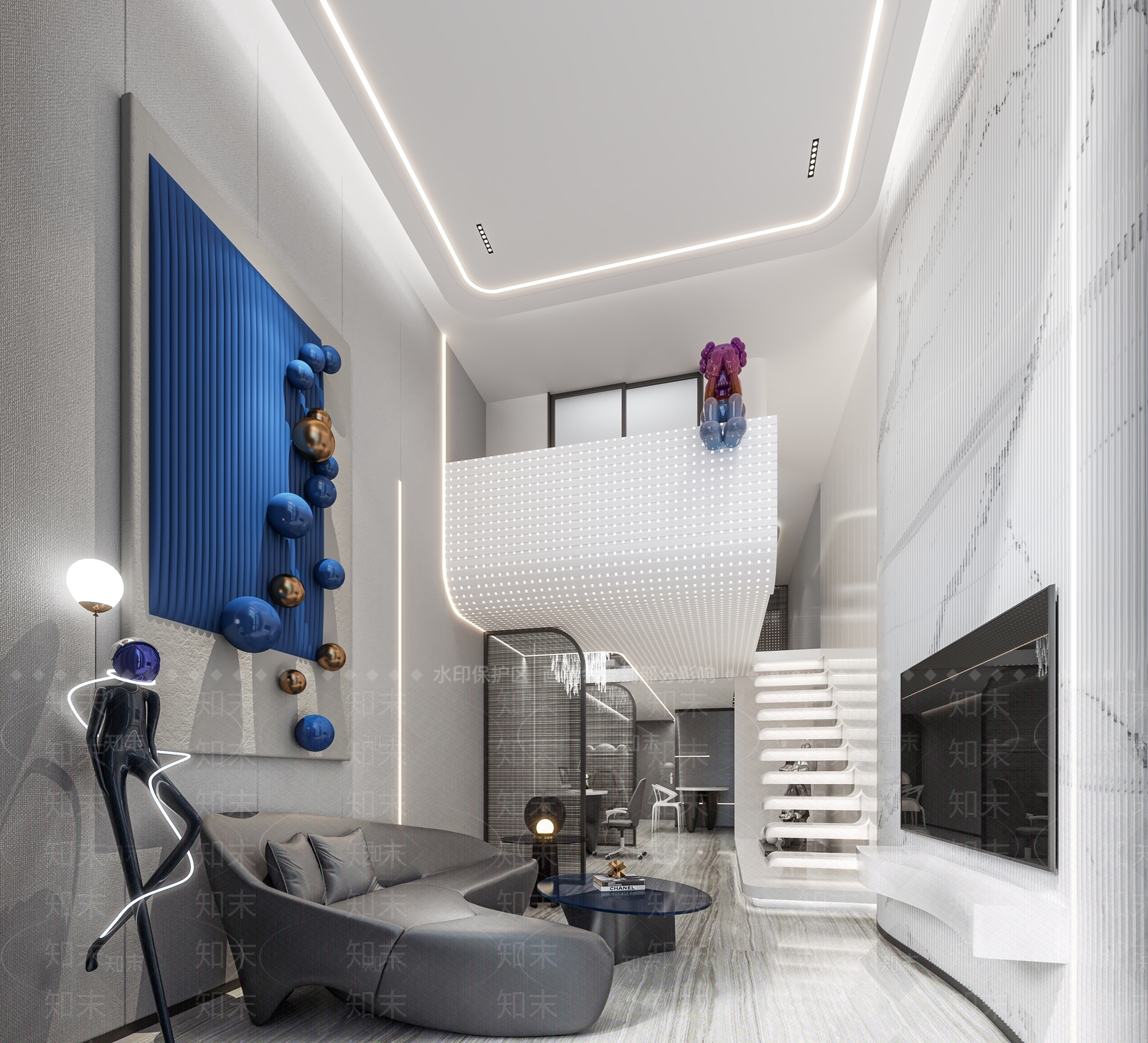 现代单身公寓3D模型下载【ID:1145996557】