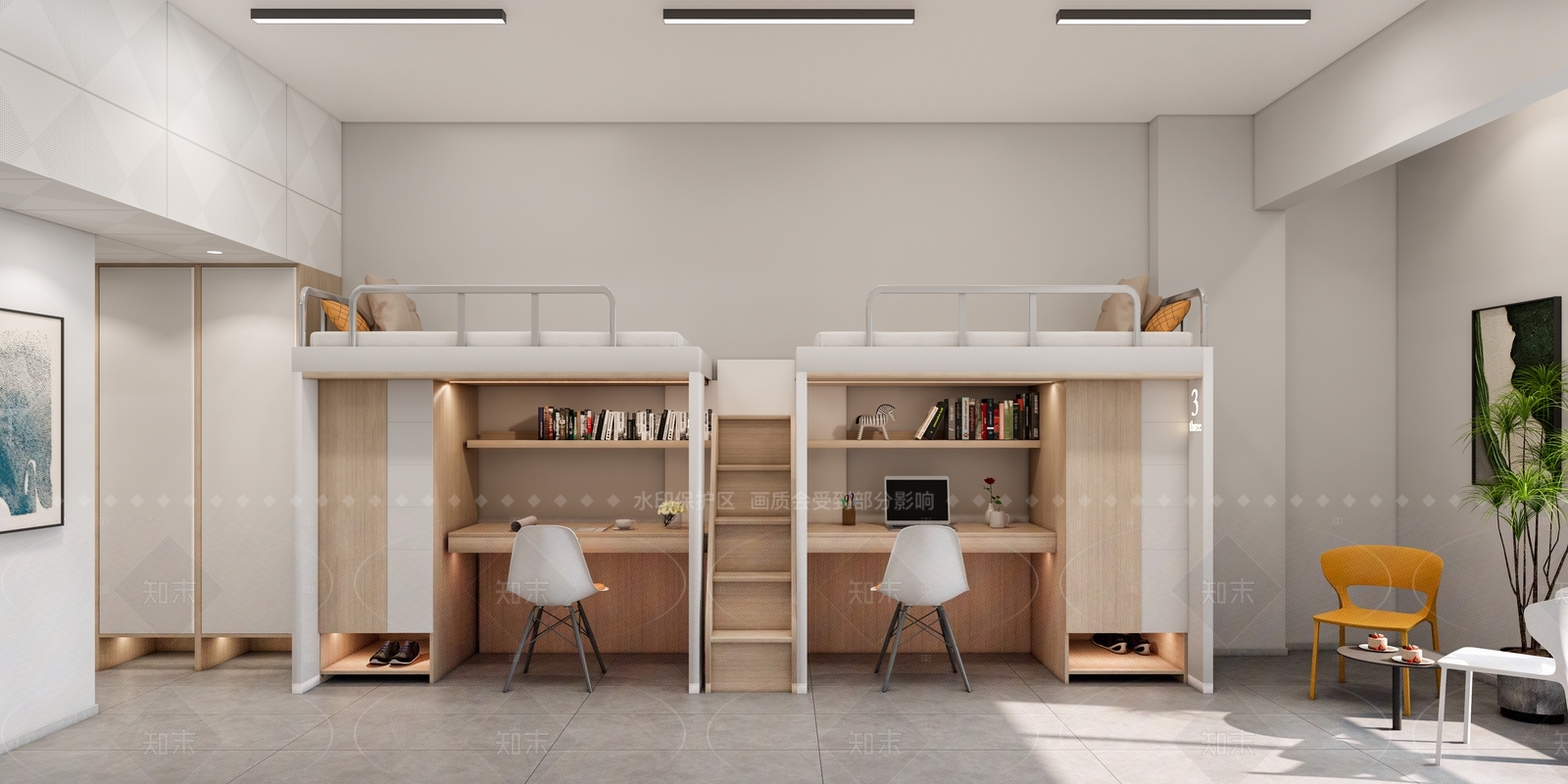 现代学校宿舍SU模型下载【ID:1146004575】