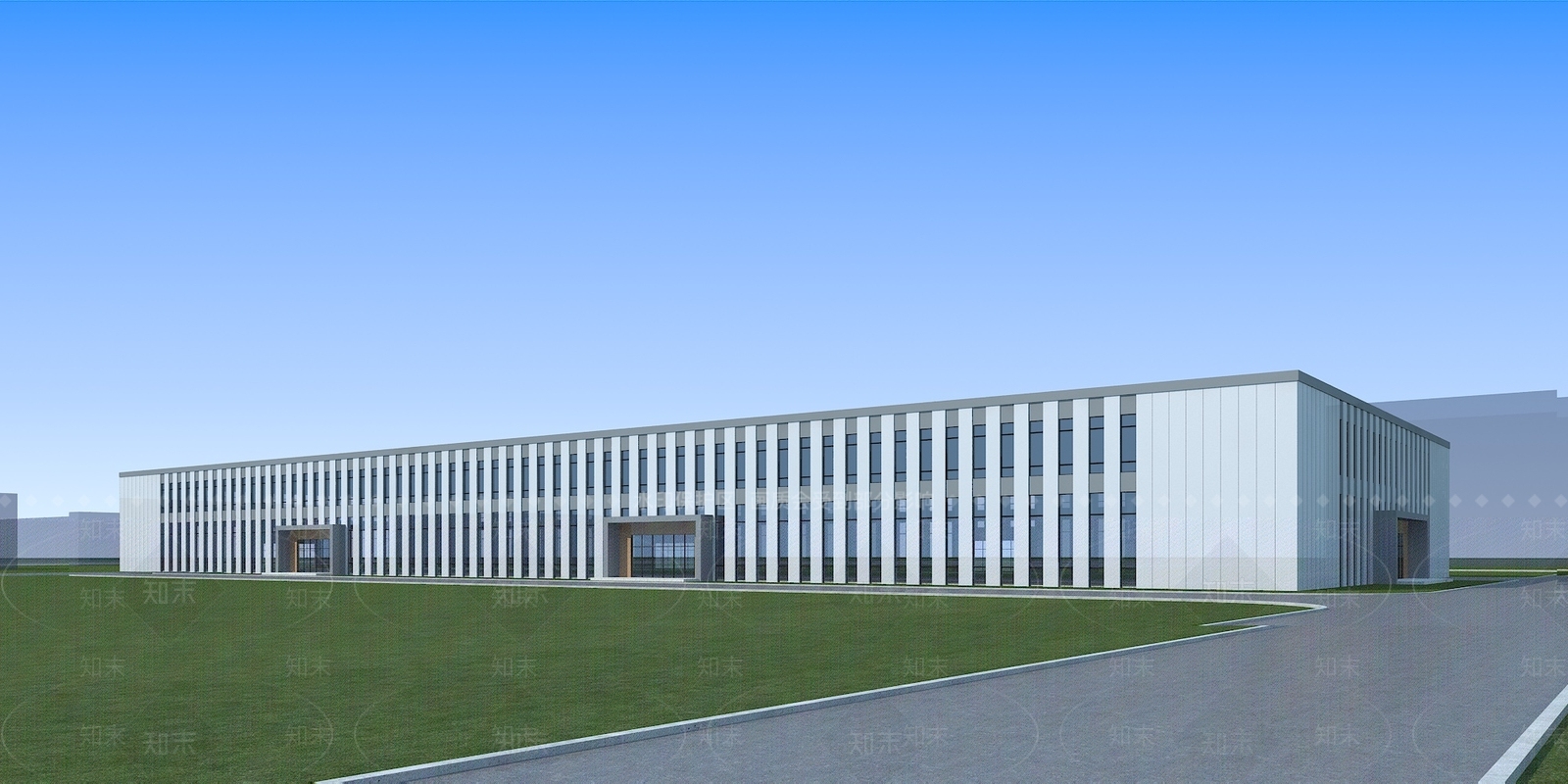现代工业厂房3D模型下载【ID:1146002410】