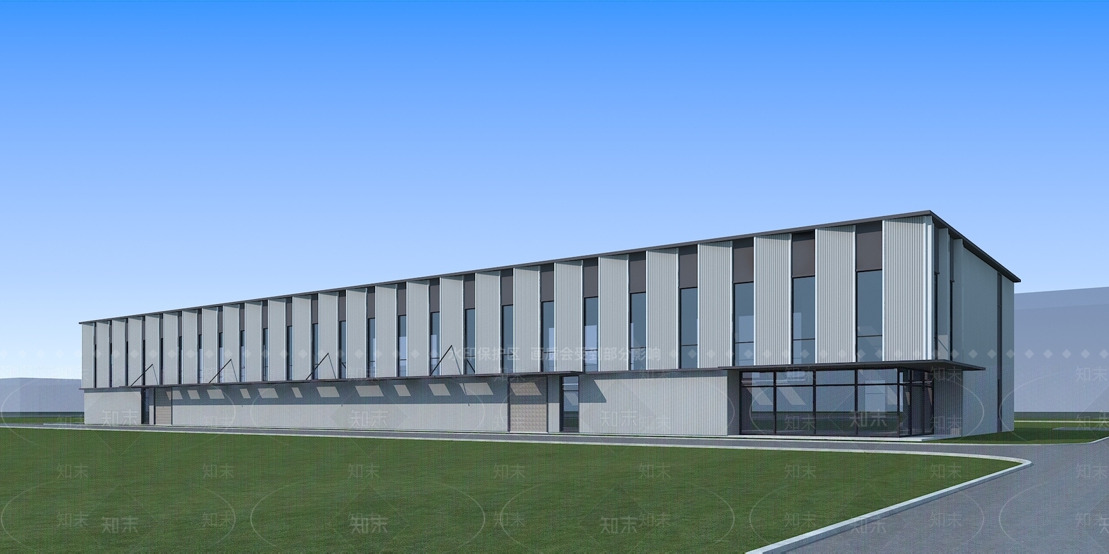 现代工业厂房3D模型下载【ID:1146004015】