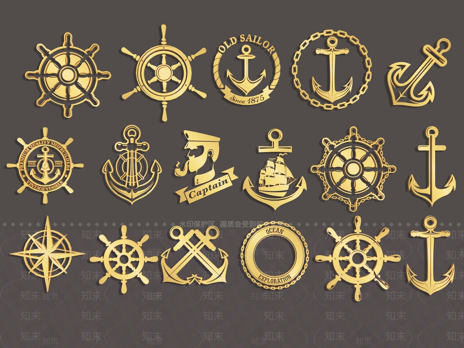 现代船舵墙饰3D模型下载【ID:1146257380】