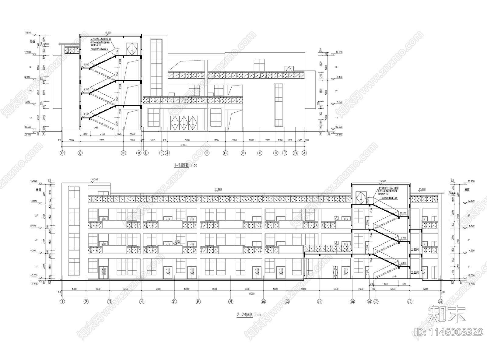 幼儿园全套总图建筑cad施工图下载【ID:1146008329】