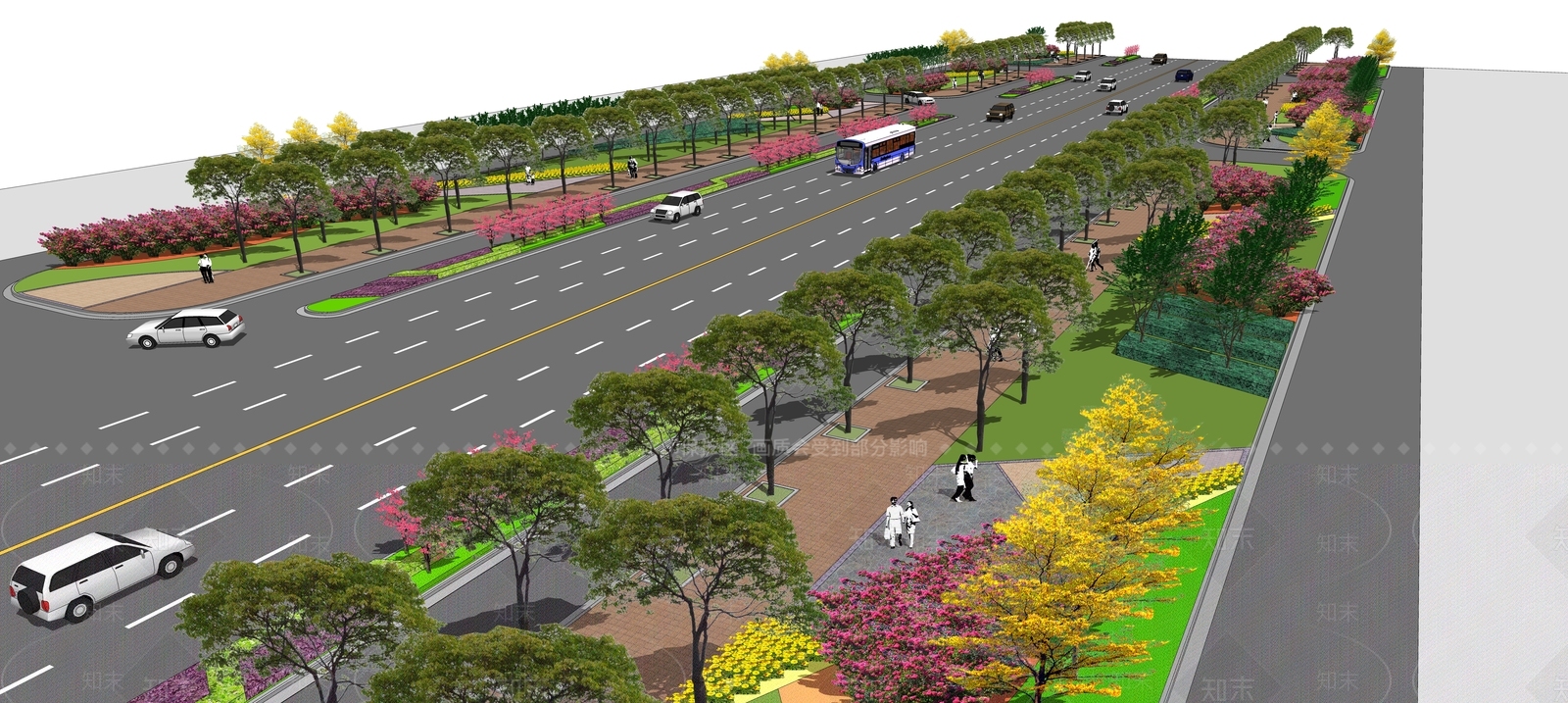 现代道路SU模型下载【ID:1146008748】