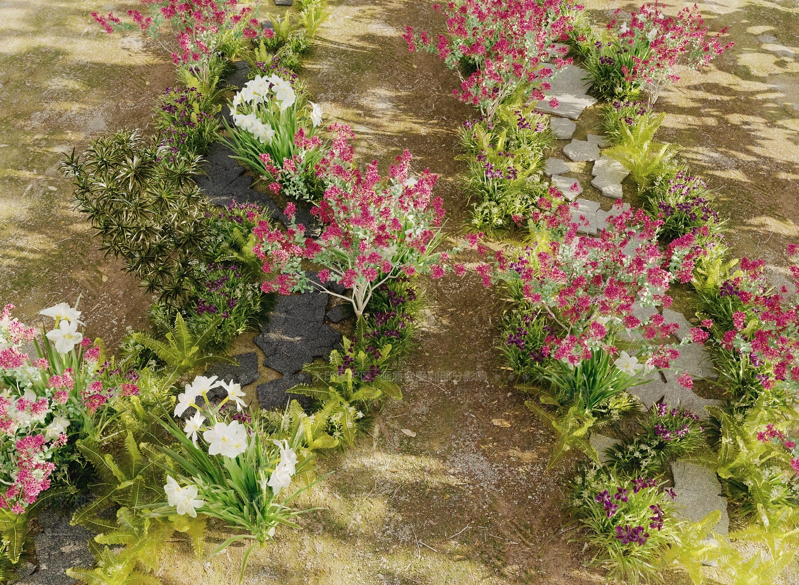 植物花草组合3D模型下载【ID:1146009625】