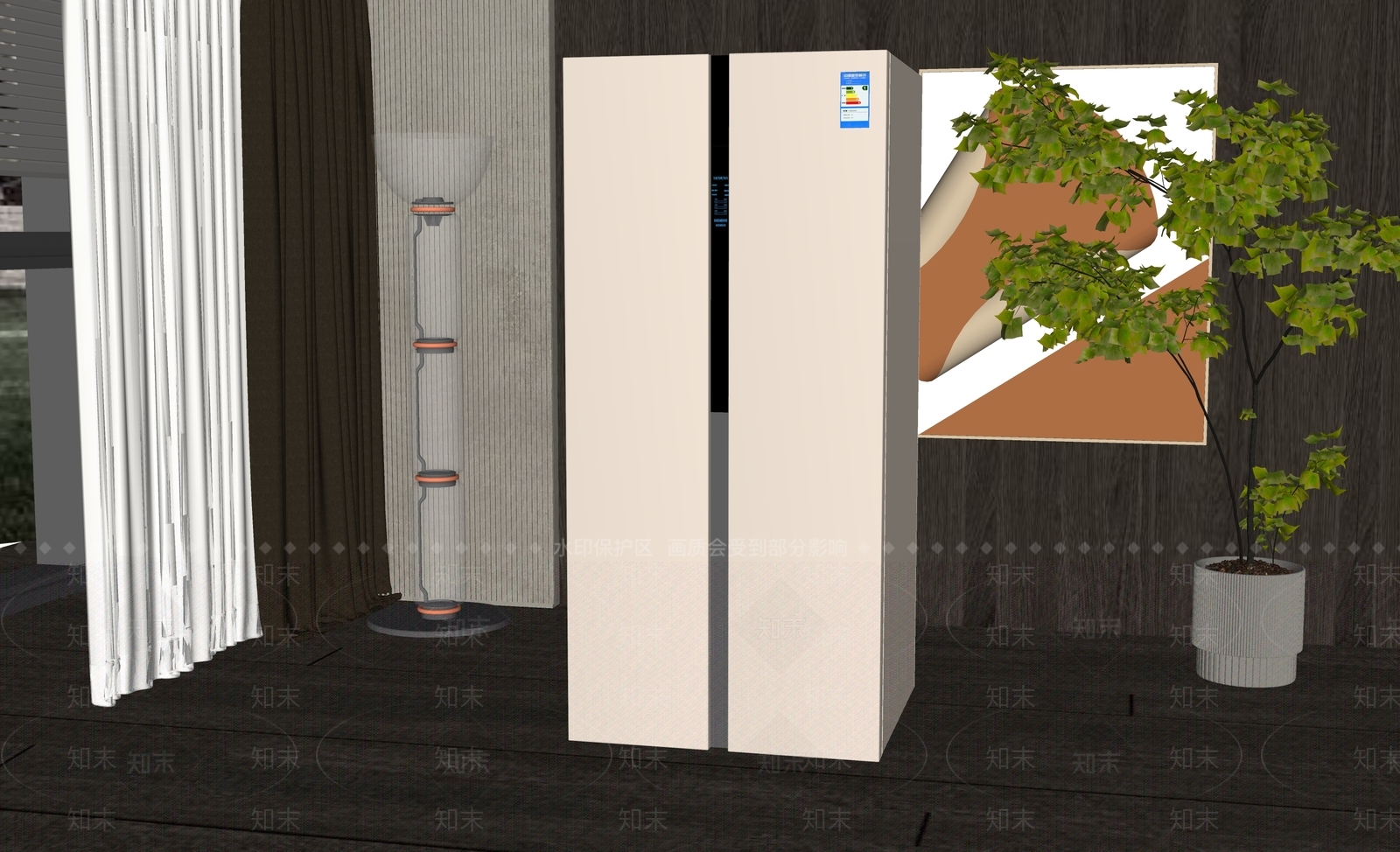 冰箱SU模型下载【ID:1146013424】