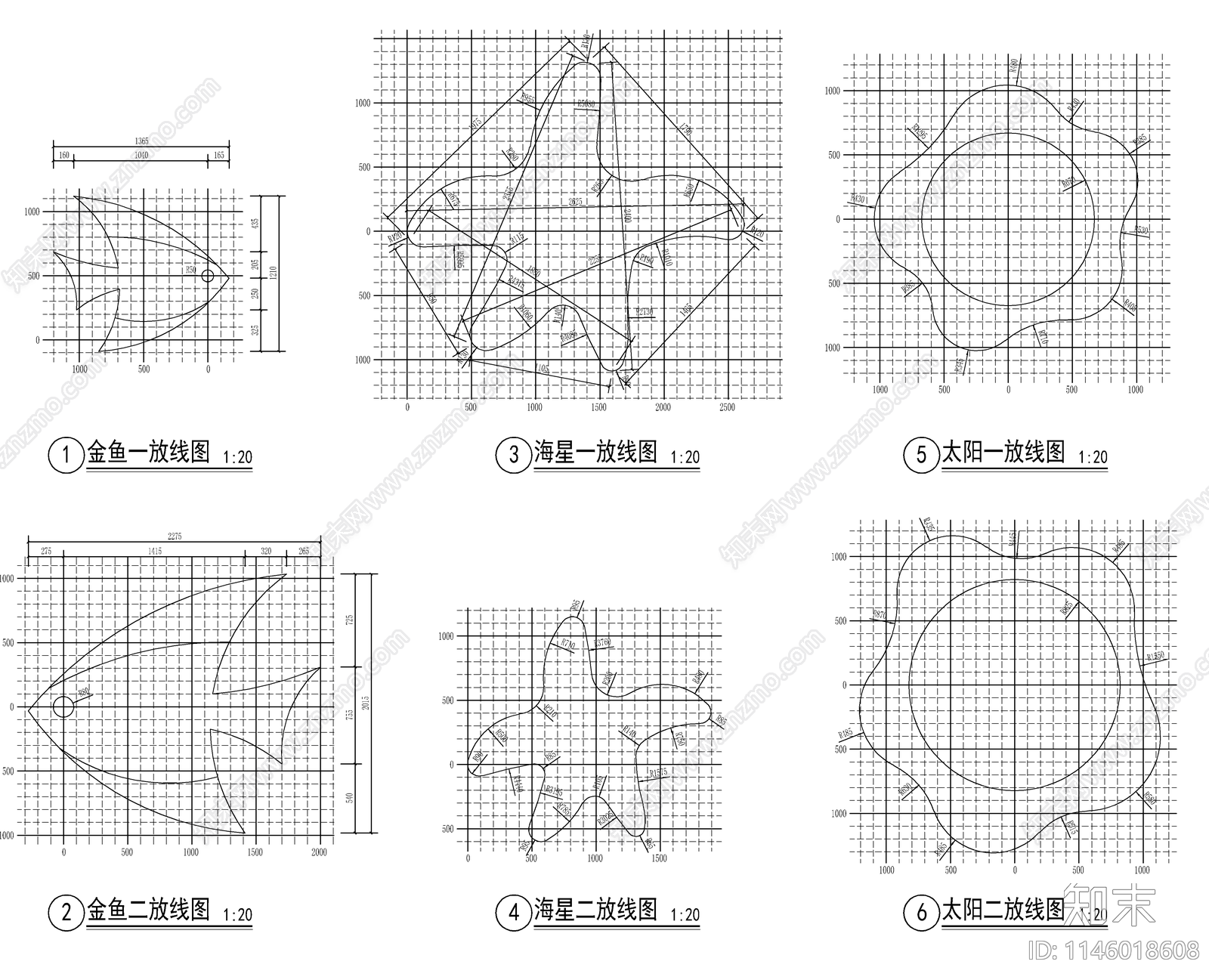 儿童活动场地景观详图cad施工图下载【ID:1146018608】