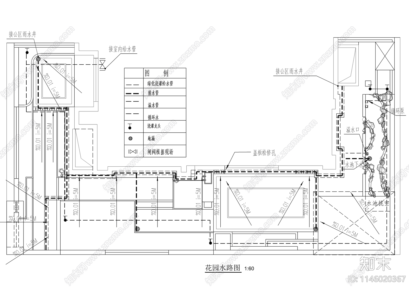 现代别墅庭院景观详图cad施工图下载【ID:1146020367】