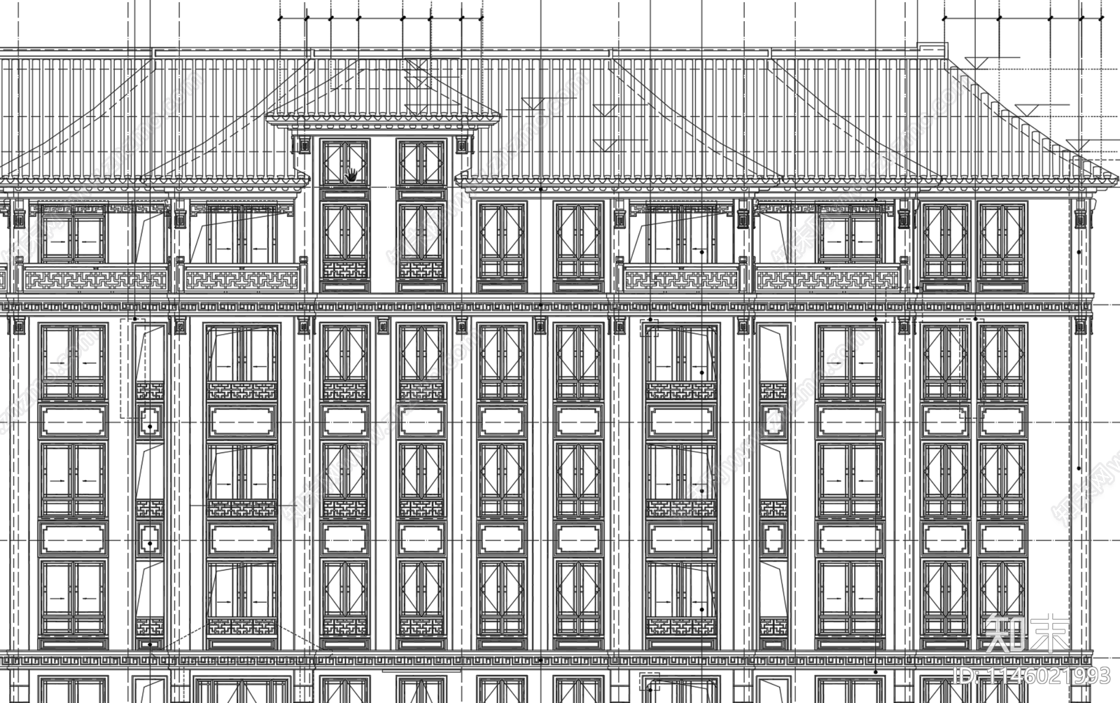 乌镇雅园一期洋房老年公寓建筑cad施工图下载【ID:1146021993】