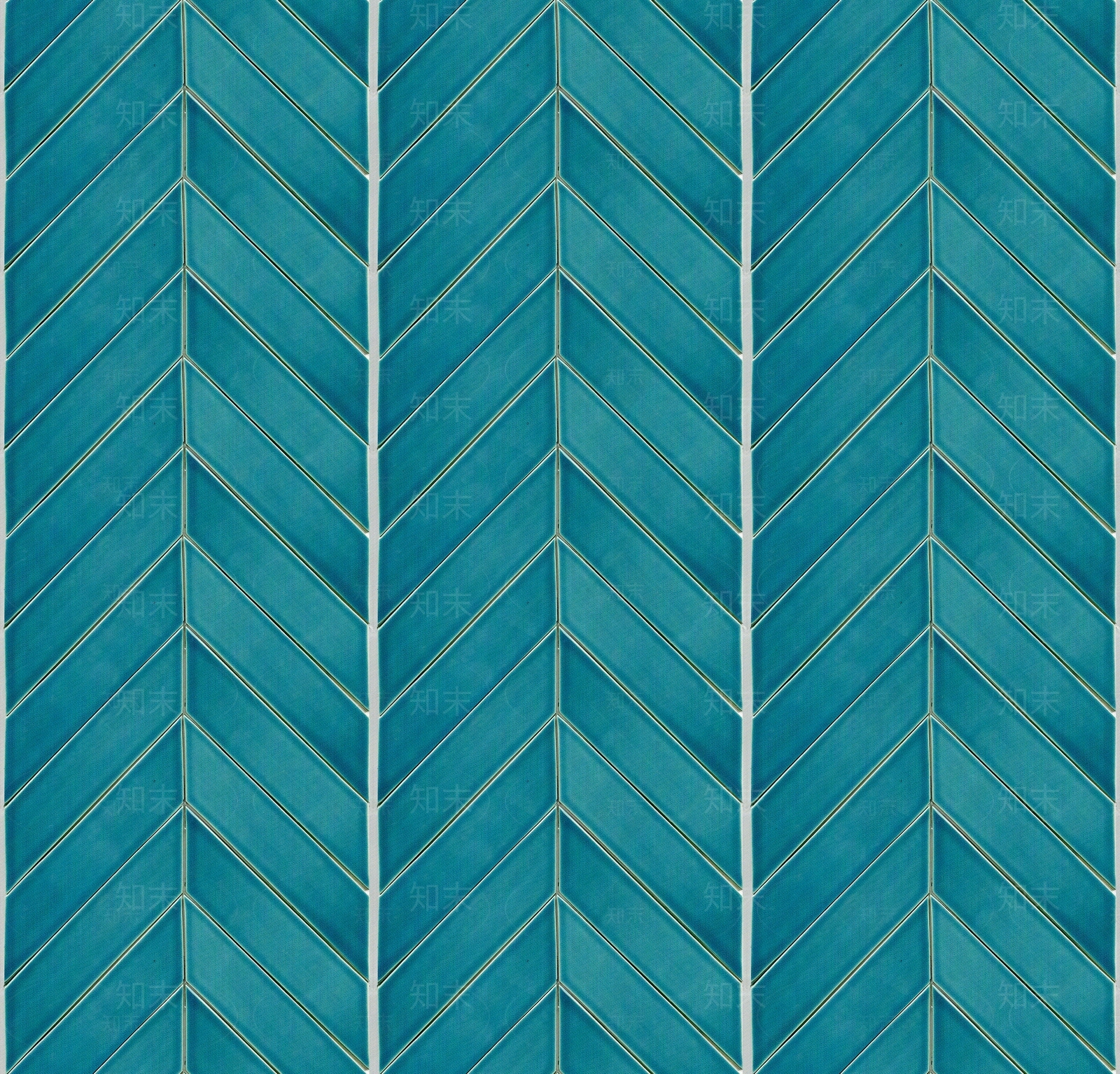 蓝绿色人字形拼花条形砖条纹砖贴图下载【ID:1146030676】
