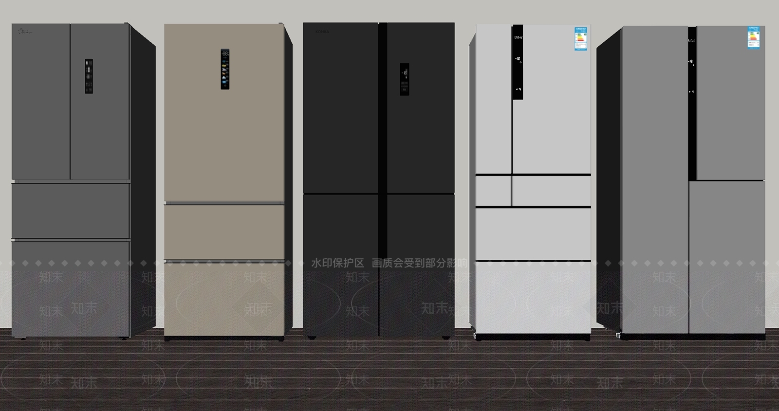 冰箱SU模型下载【ID:1146039188】