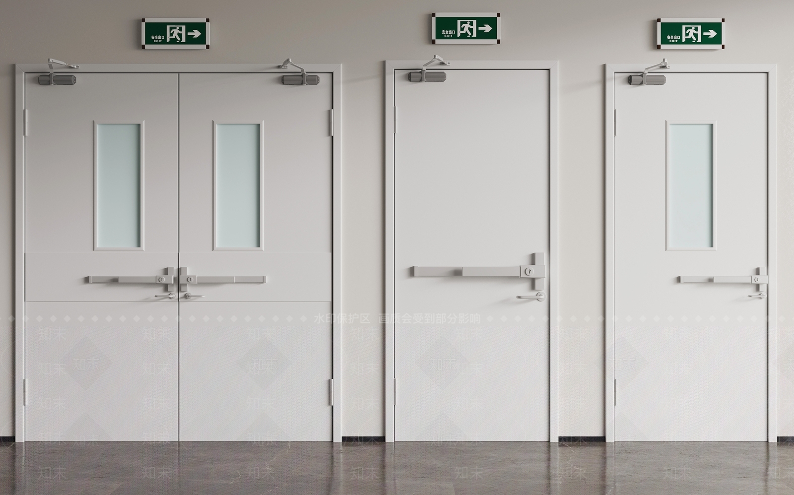 现代消防门3D模型下载【ID:1146054392】