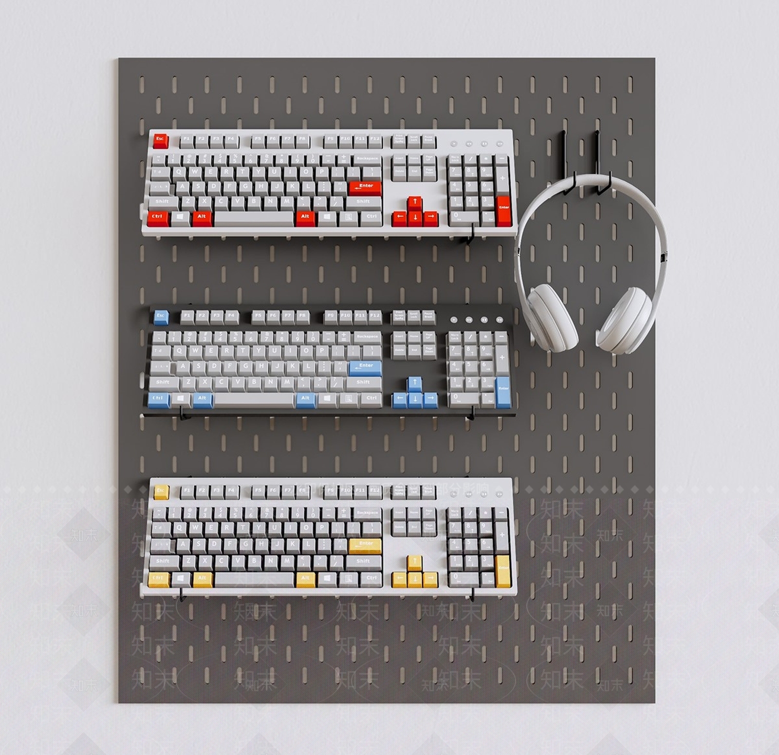 办公键盘SU模型下载【ID:1146054747】