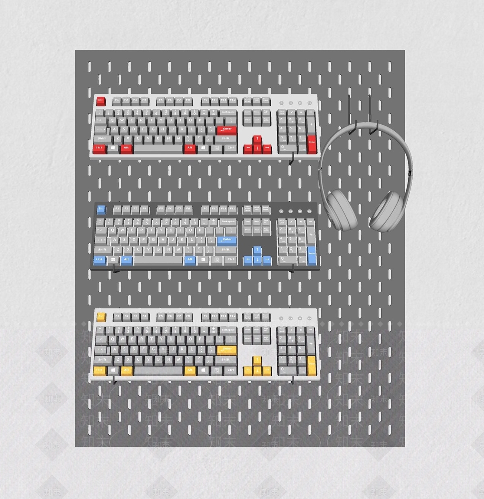 办公键盘SU模型下载【ID:1146054747】