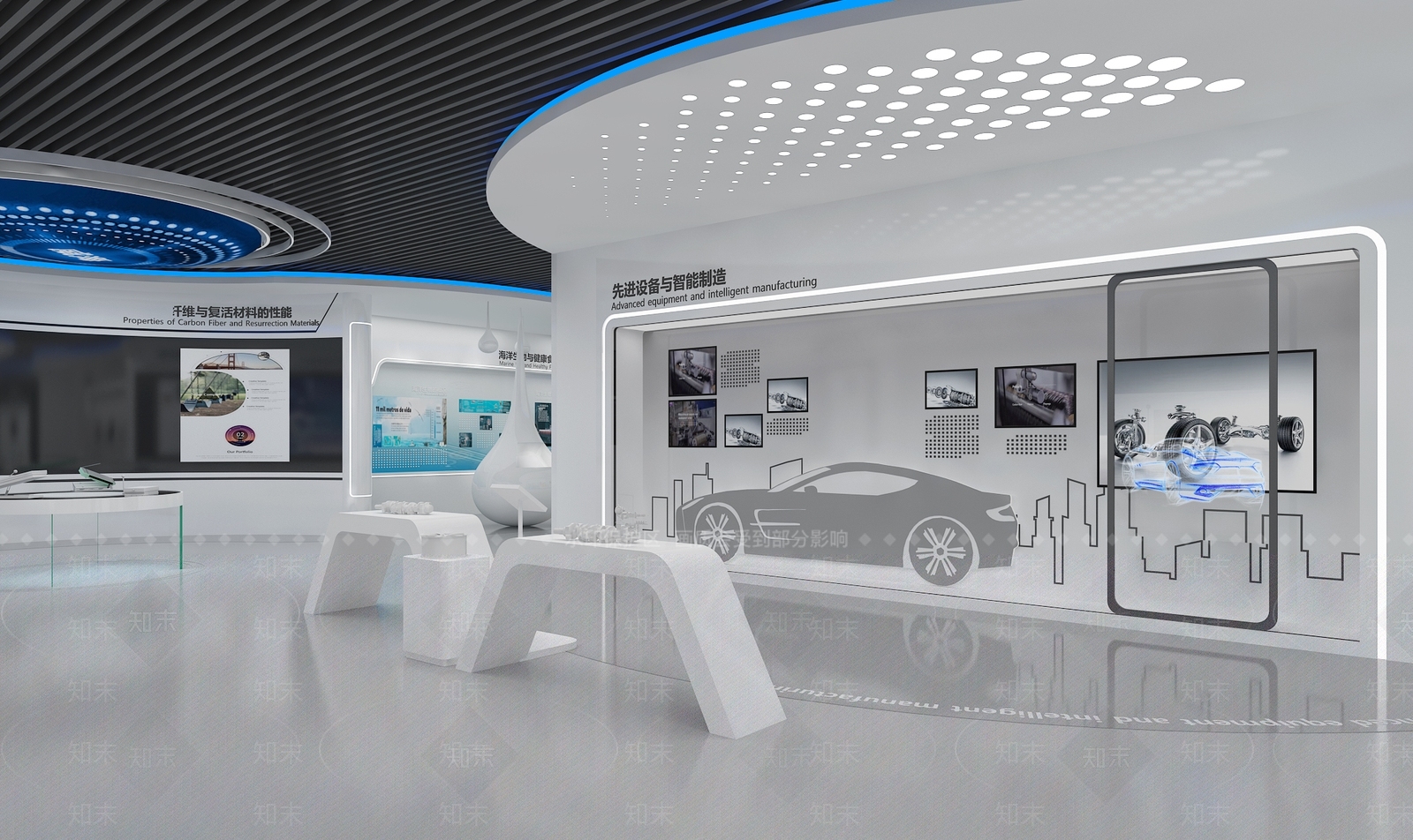 现代城市规划展厅3D模型下载【ID:1146055639】