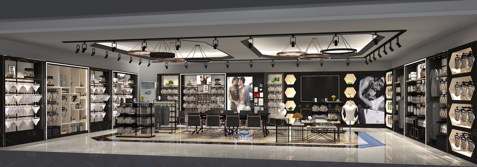 现代内衣裤展厅3D模型下载【ID:1146059534】