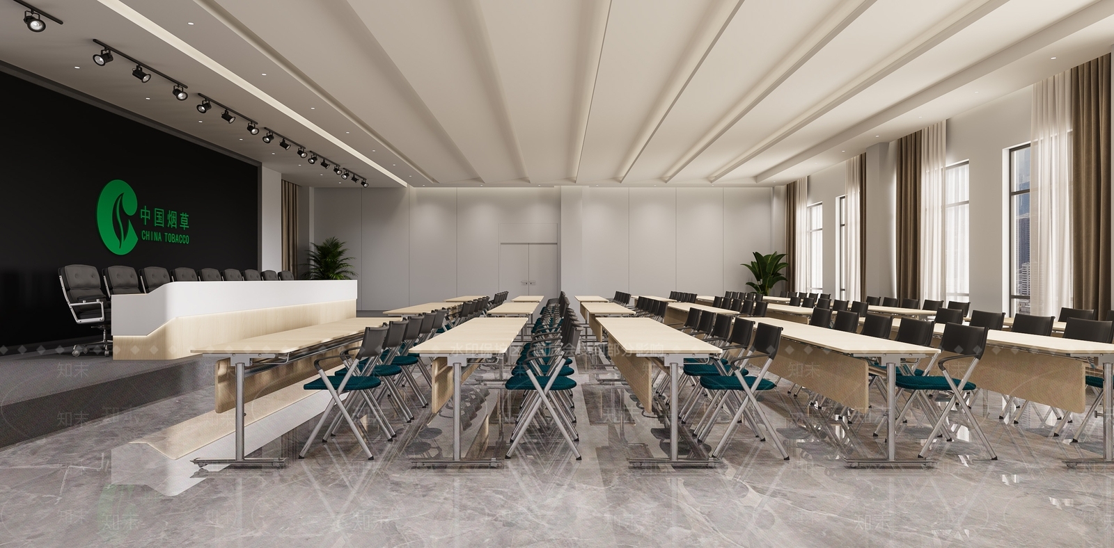 现代报告厅3D模型下载【ID:1146060276】