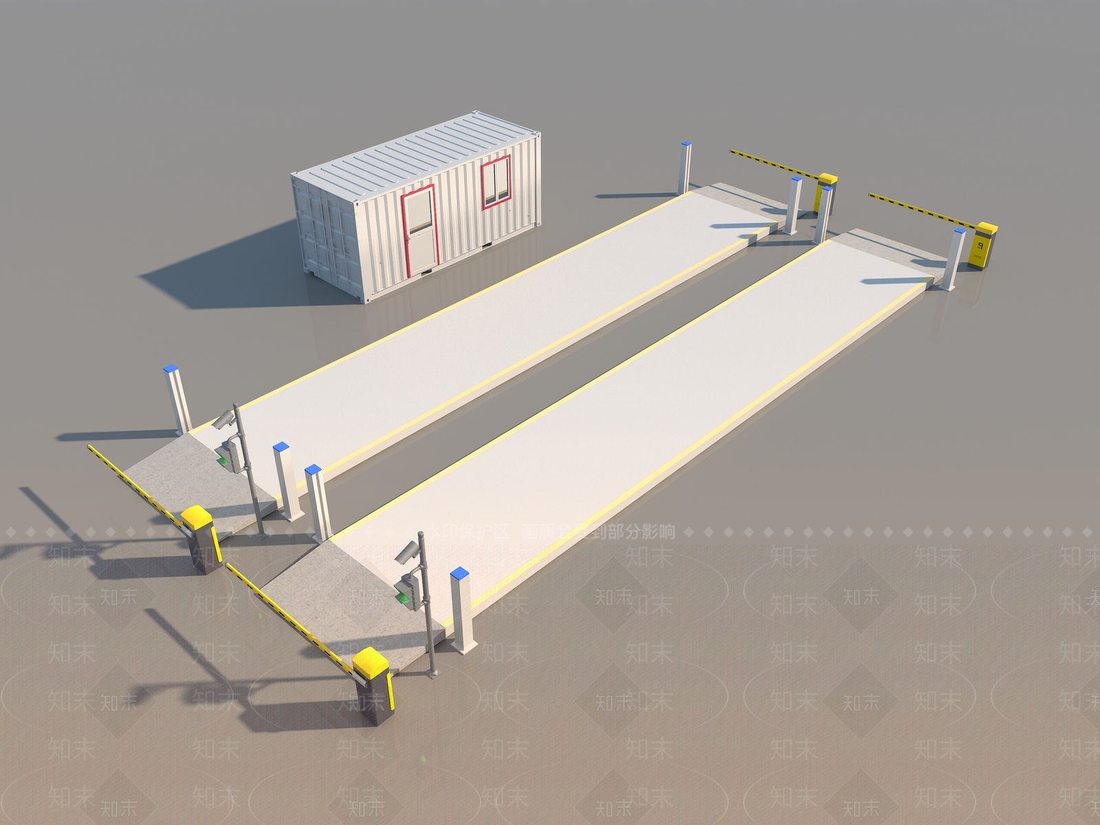 现代工业厂房3D模型下载【ID:1146061953】
