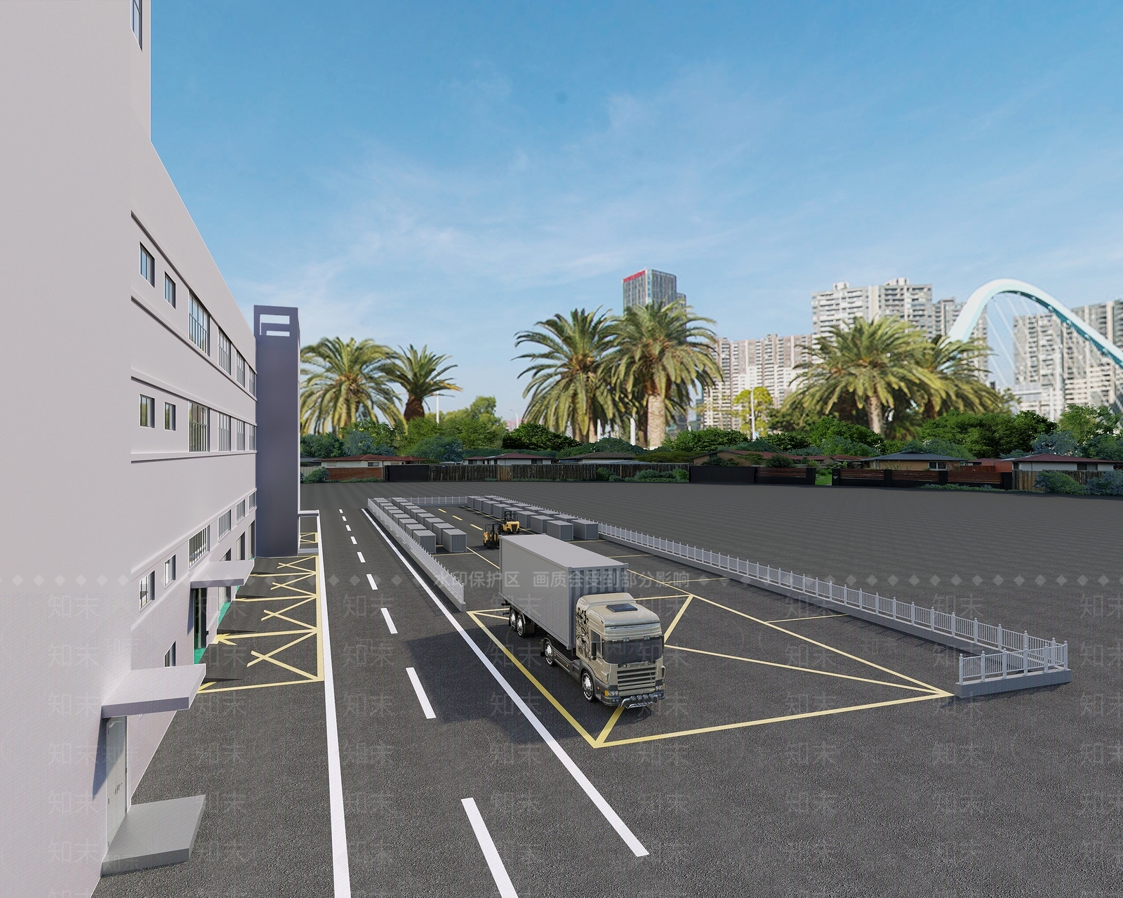 现代工业厂房3D模型下载【ID:1146063064】