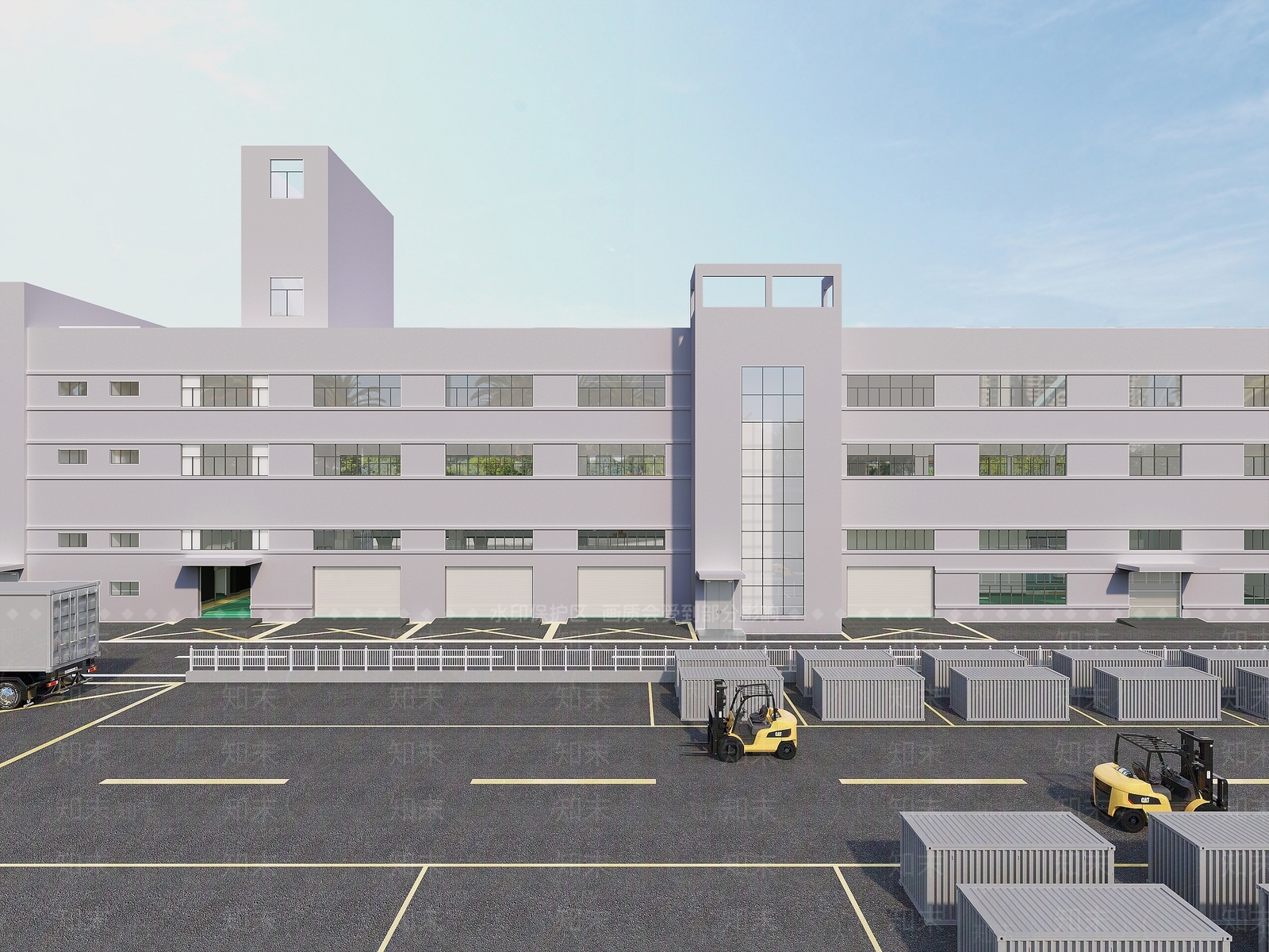现代工业厂房3D模型下载【ID:1146063064】