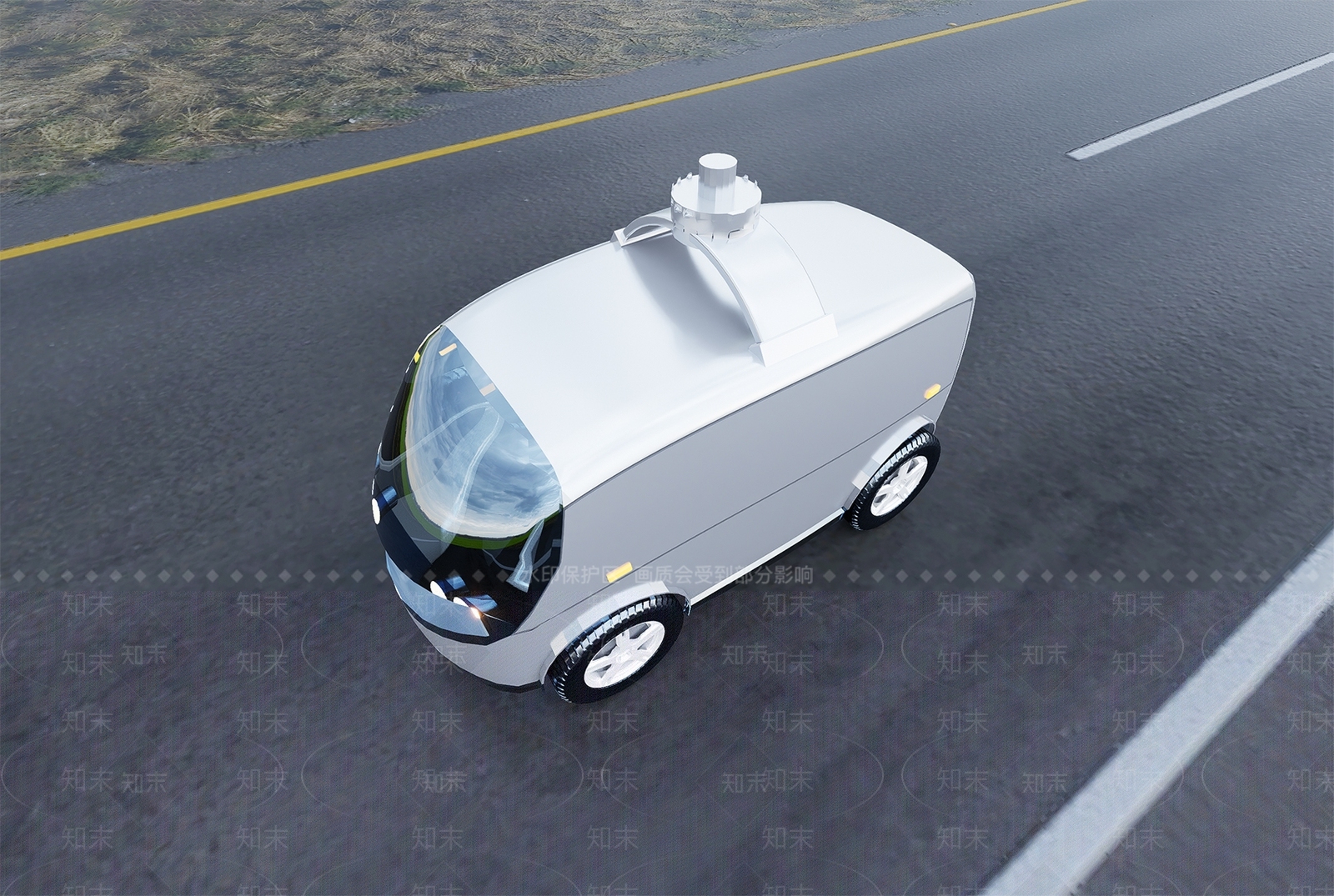科技无人汽车SU模型下载【ID:1146066279】