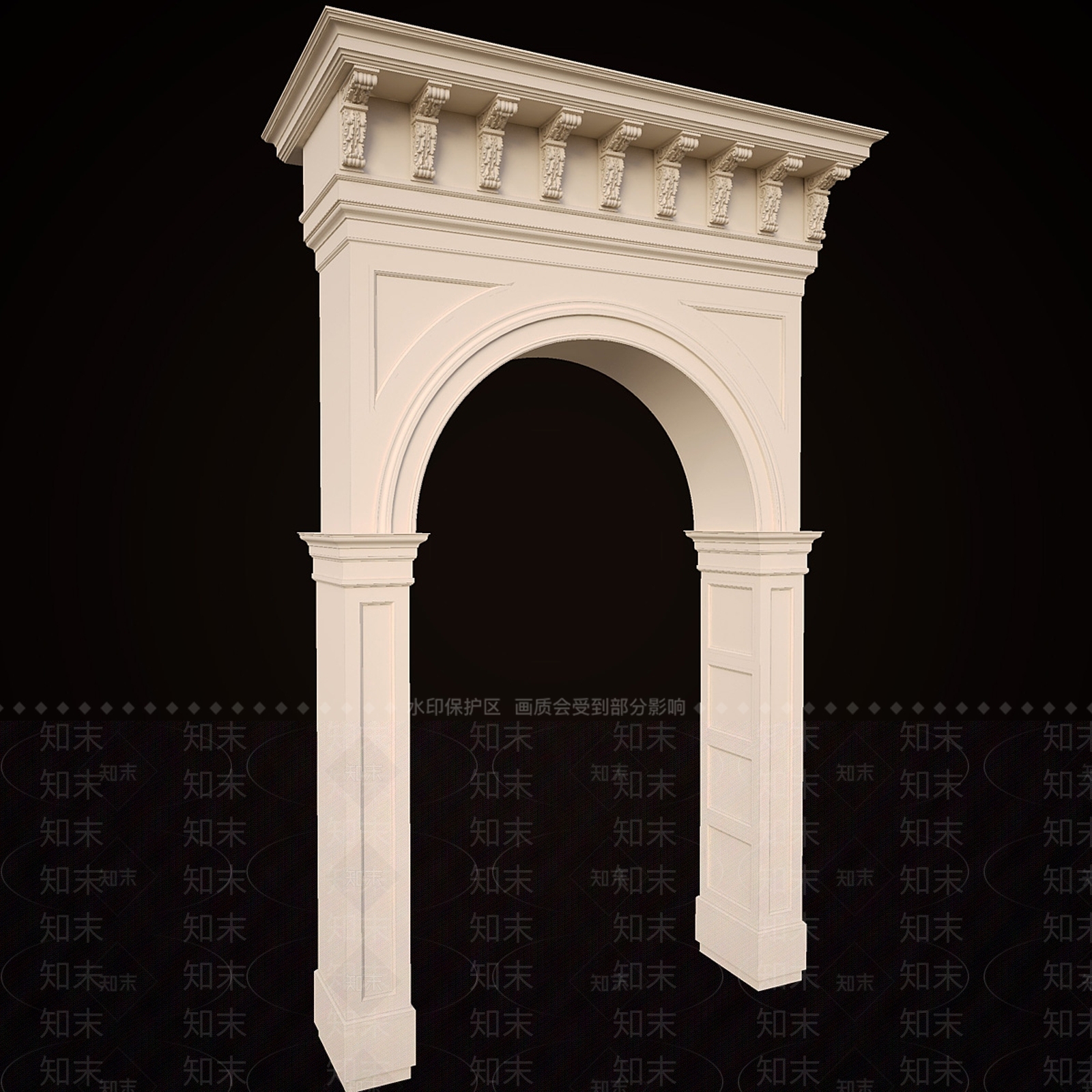 欧式构件SU模型下载【ID:1146072913】