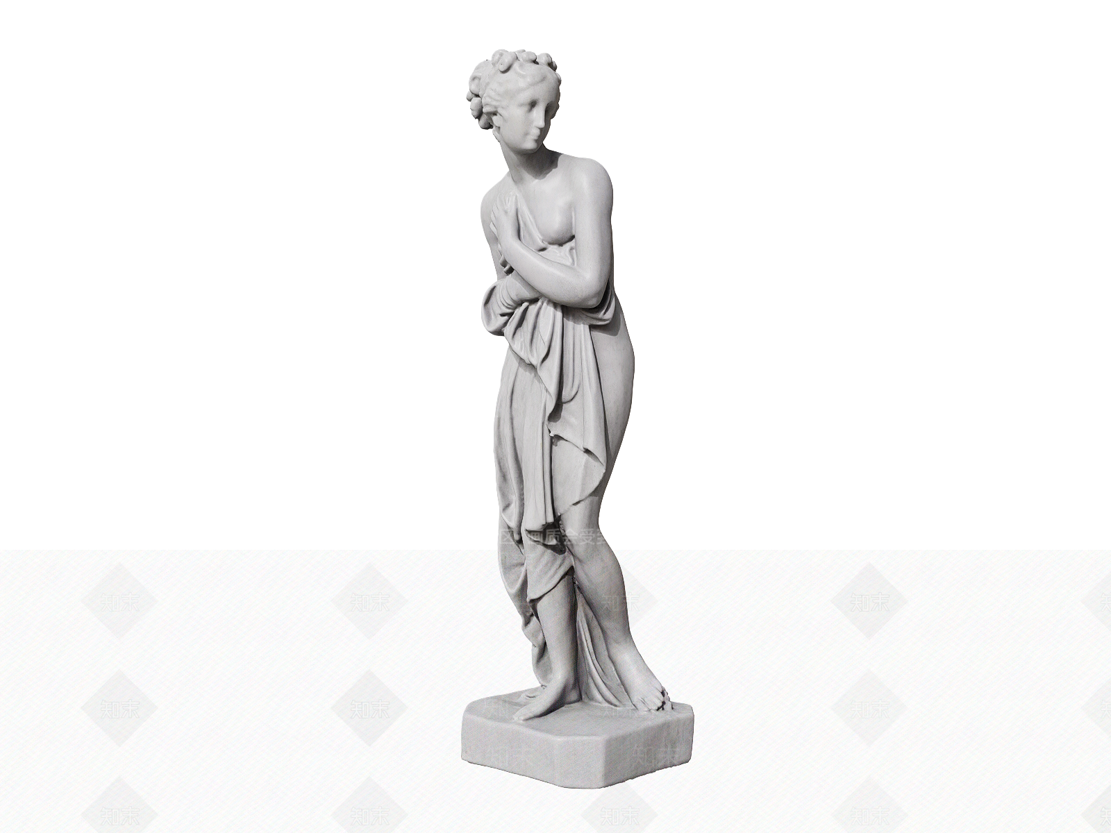 欧式人像雕塑装置SU模型下载【ID:1146073815】