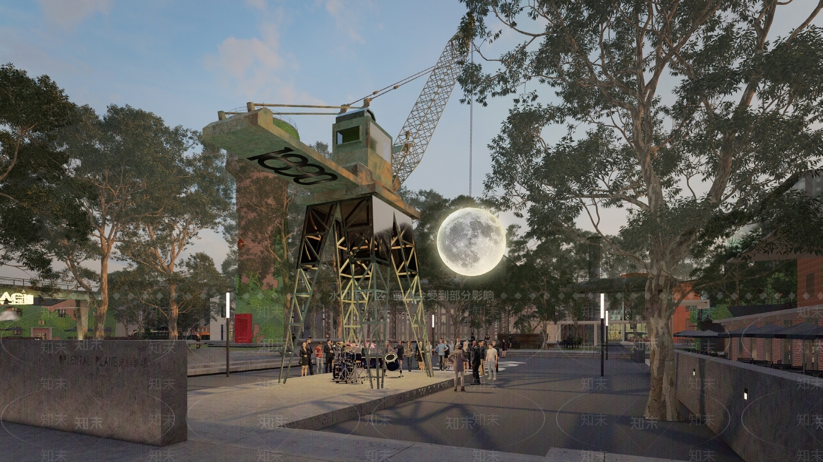 工业风器械雕塑广场景观SU模型下载【ID:1146089170】