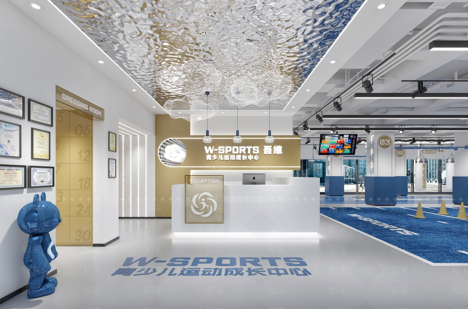 现代健身房3D模型下载【ID:1214059736】