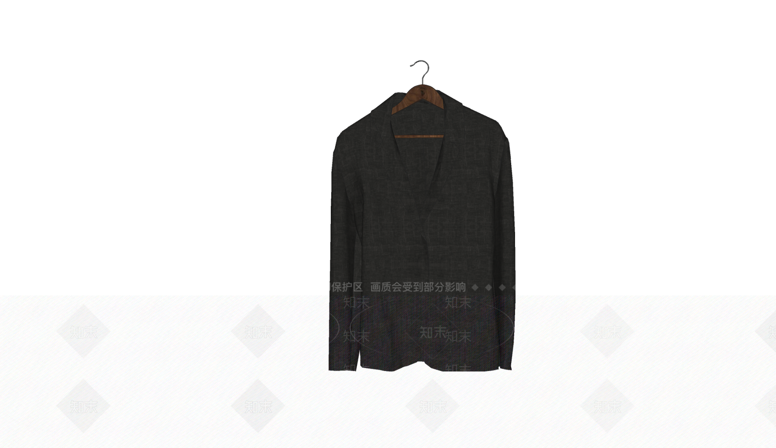 黑色西服SU模型下载【ID:1146101024】