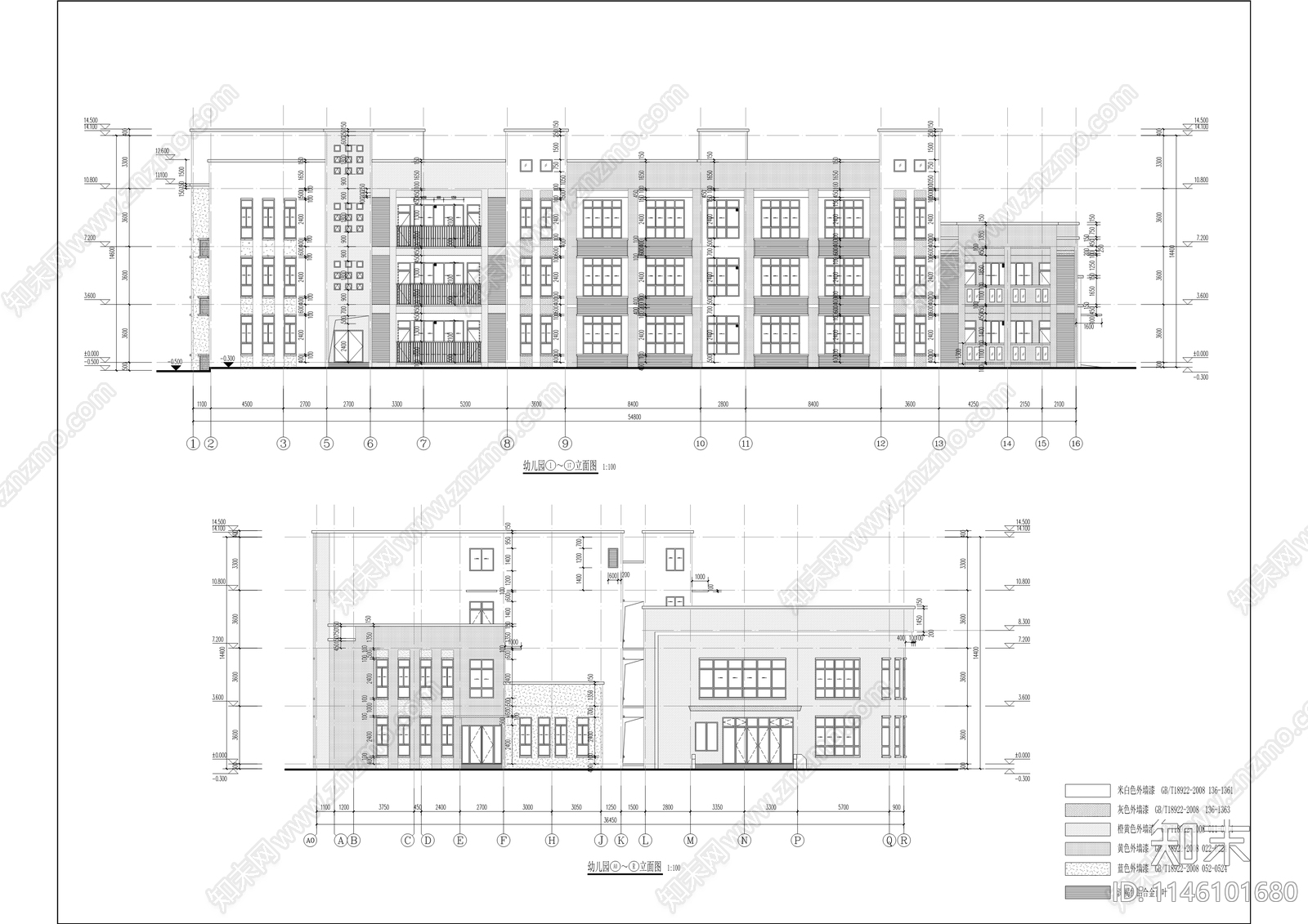 寿城水岸二期配建幼儿园及停车场建筑cad施工图下载【ID:1146101680】