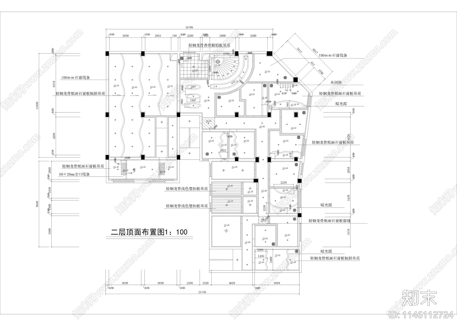 800㎡洗浴cad施工图下载【ID:1146112724】