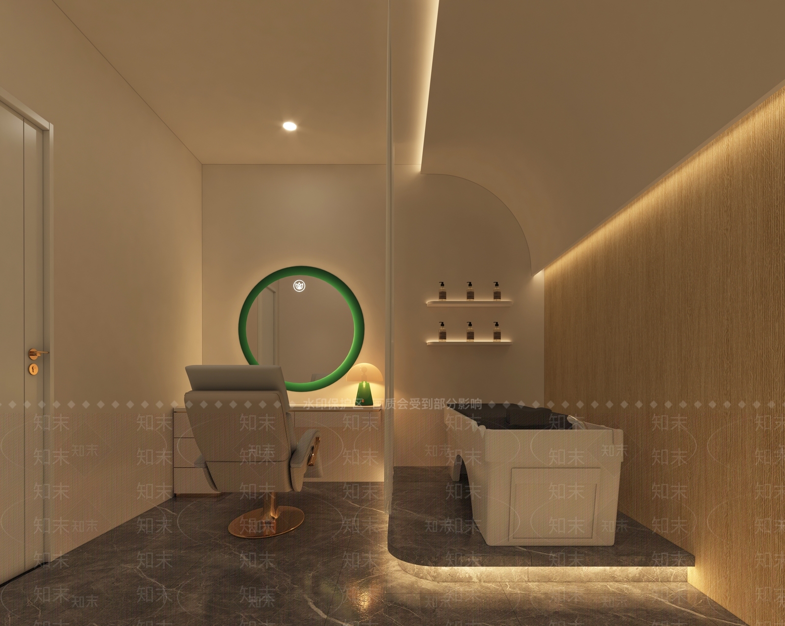 现代美发店3D模型下载【ID:1146113874】
