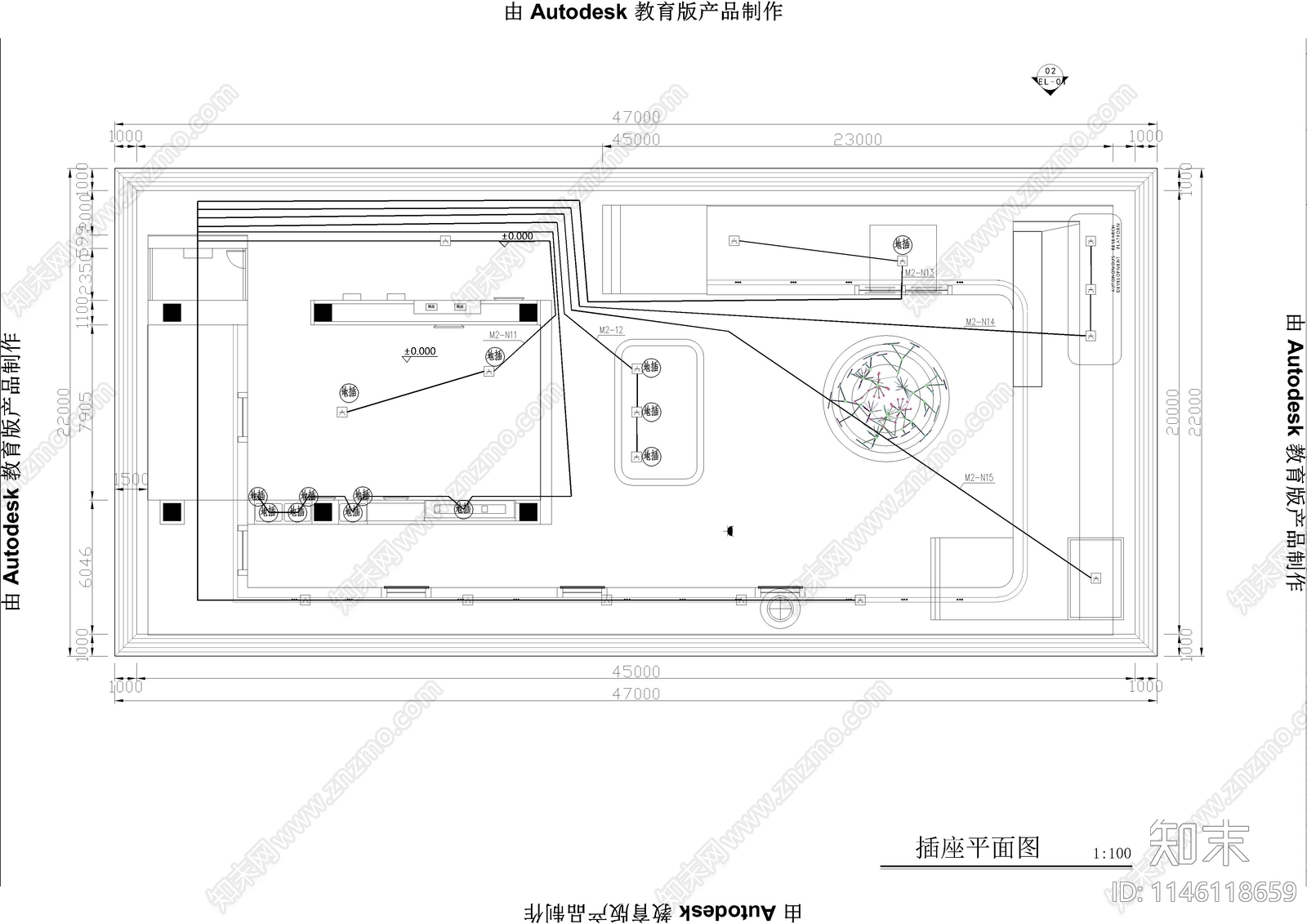 汽车展厅电气系统施工图下载【ID:1146118659】