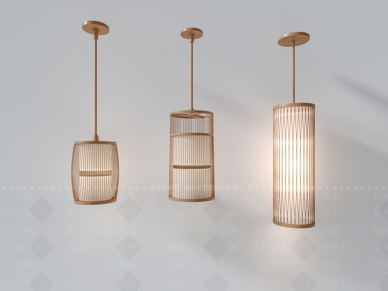 新中式吊灯茶室吊灯3D模型下载【ID:1146122900】