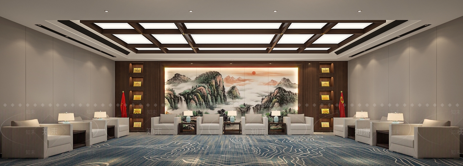 中式接待室3D模型下载【ID:1146123152】
