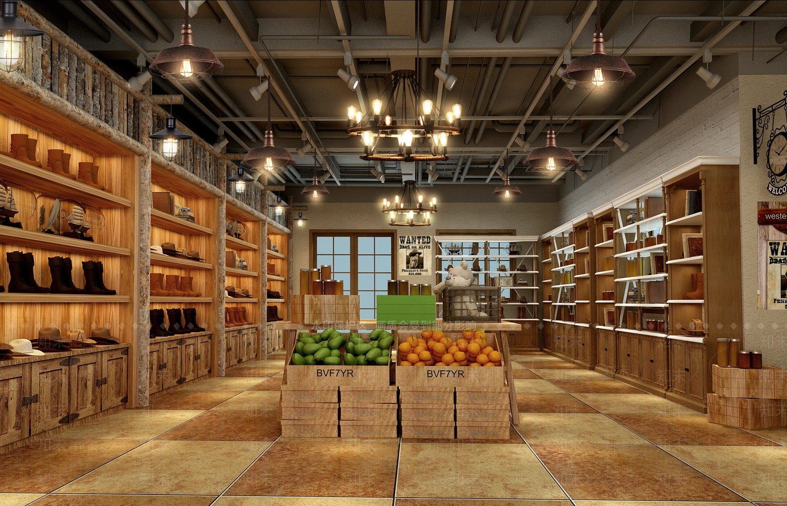 现代游乐园服装鞋店3D模型下载【ID:1146129105】