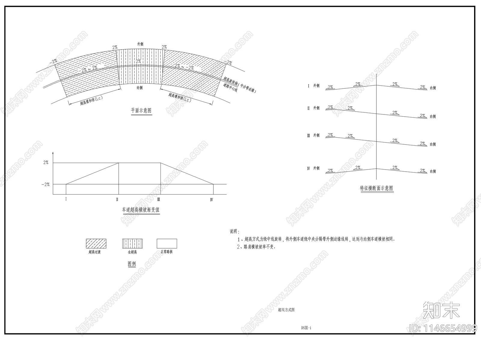 农村车道路基路面cad施工图下载【ID:1146654999】