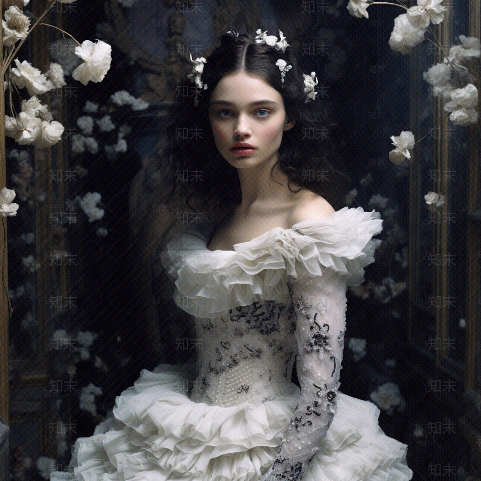 欧式写实人物油画装饰画贴图下载【ID:1146137092】