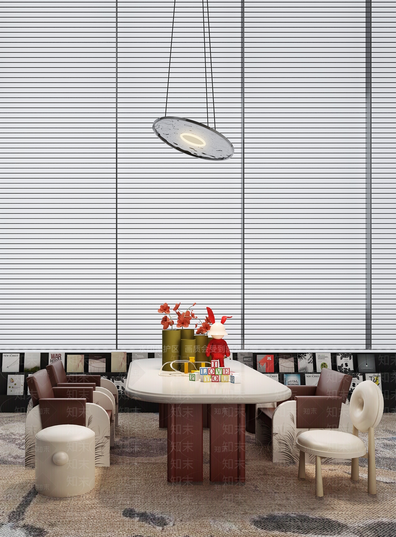 ZONE柘壹设计现代幼儿园儿童休闲区3D模型下载【ID:1146137893】