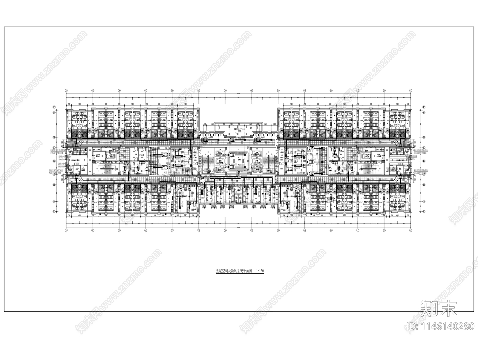 第二人民医院迁建项目一期室内cad施工图下载【ID:1146140280】