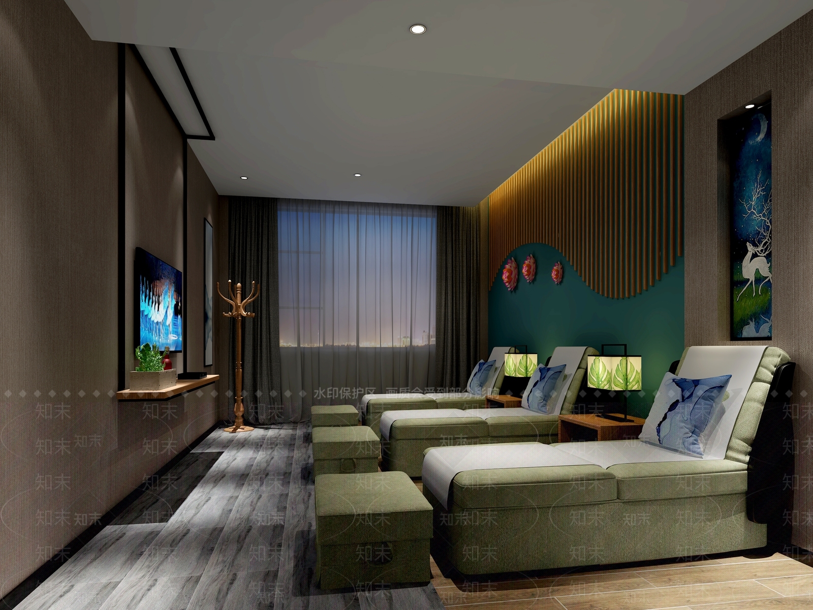 现代洗浴中心3D模型下载【ID:1146139729】