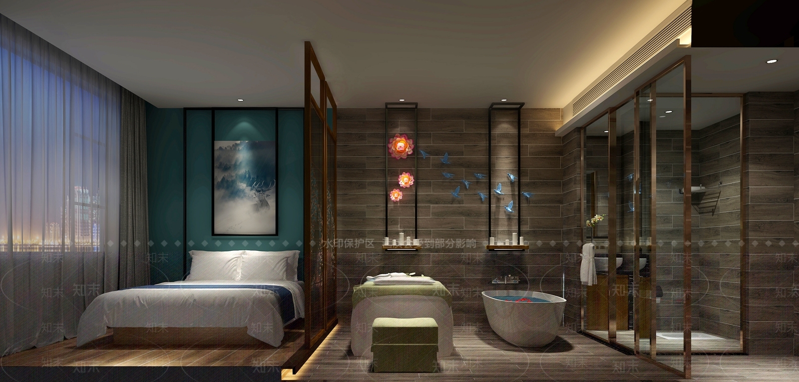 新中式洗浴中心3D模型下载【ID:1146139954】