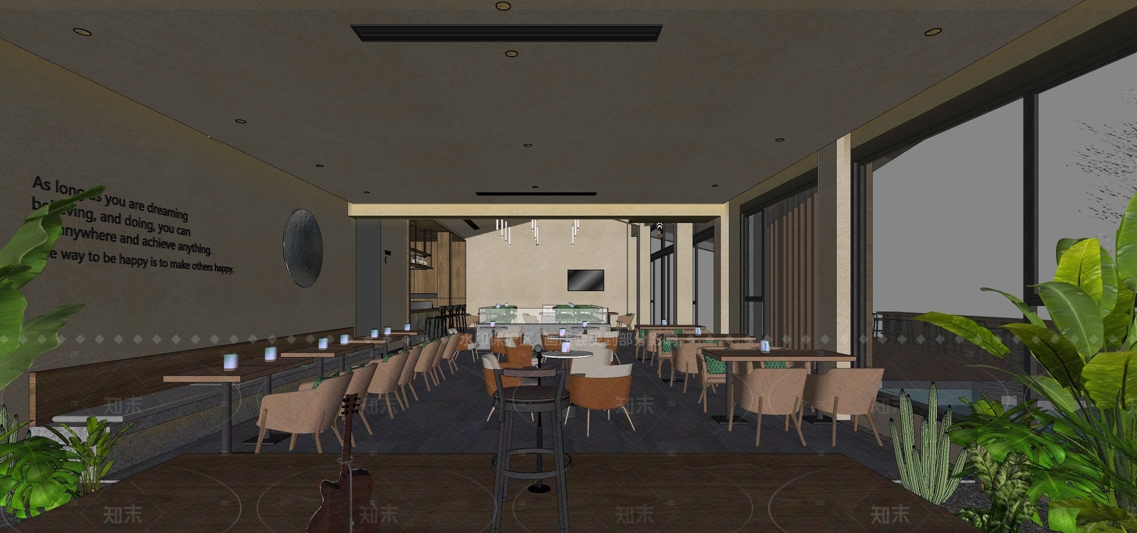 侘寂酒吧SU模型下载【ID:1146146579】