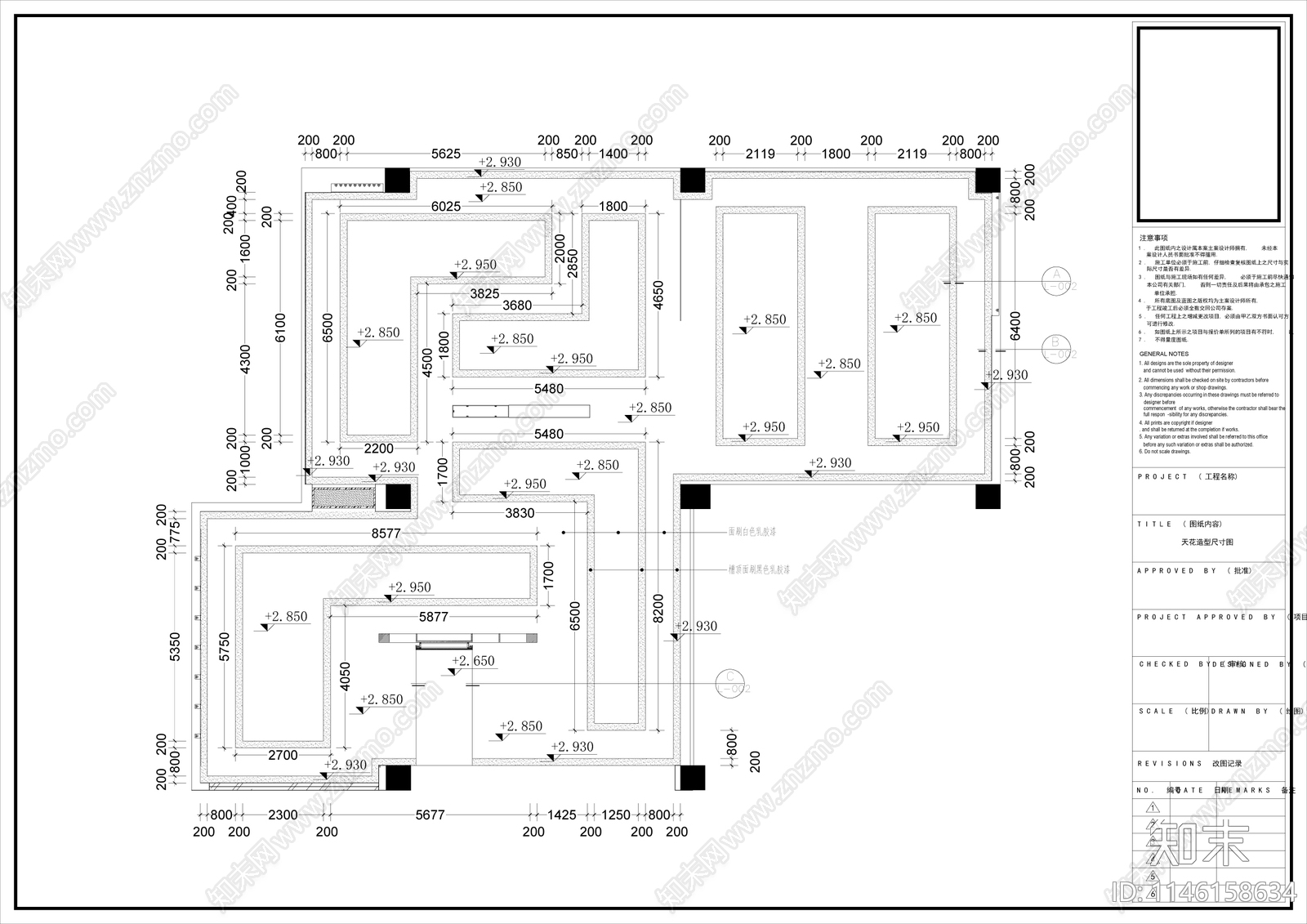 建材专卖店室内cad施工图下载【ID:1146158634】