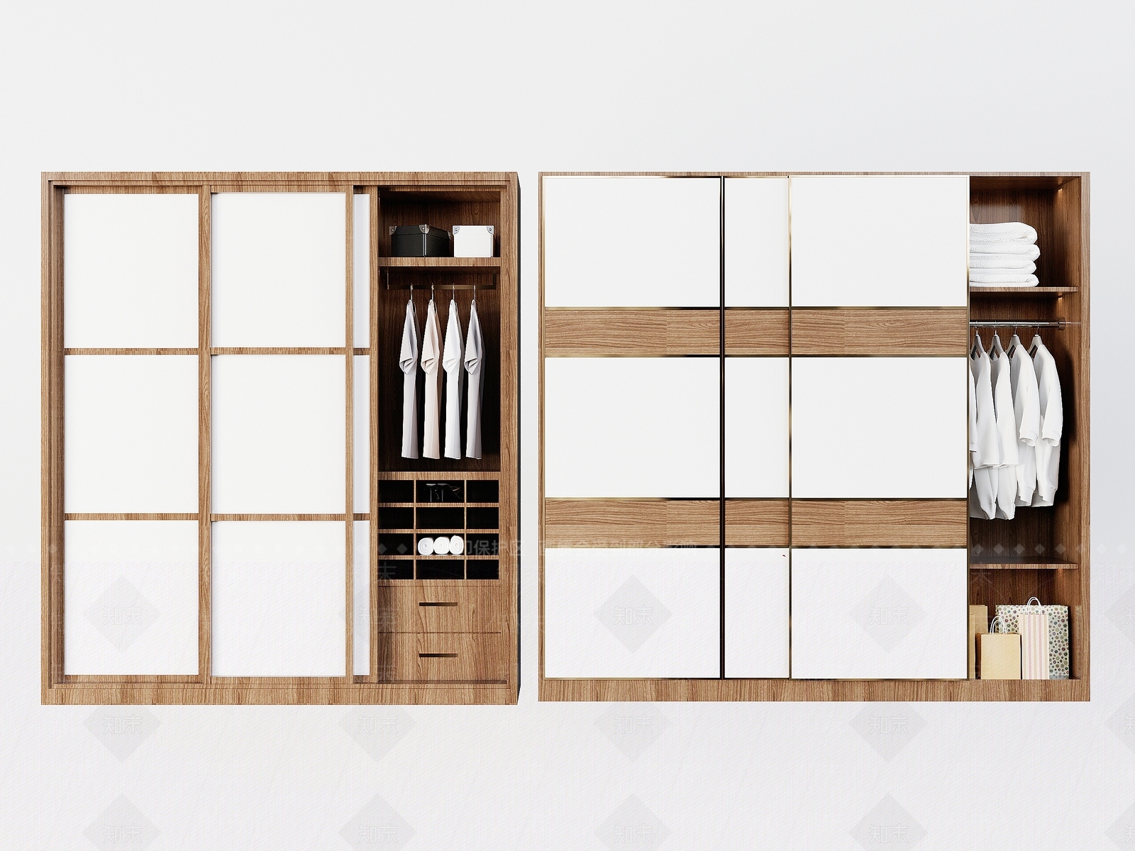 新中式卧室柜子SU模型下载【ID:1146168732】