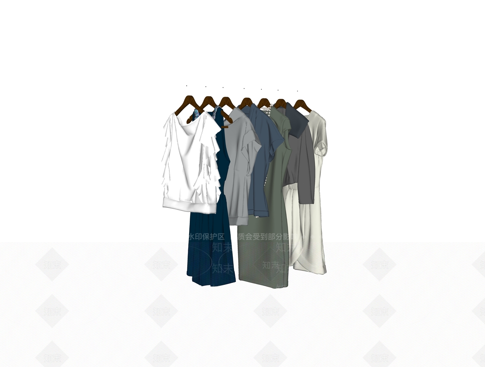 服装SU模型下载【ID:1146169826】